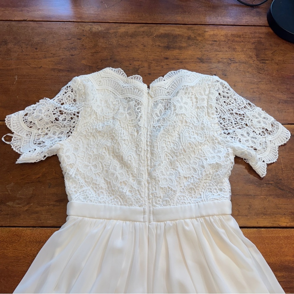 Lulu's White Lace Mini Dress - Picture 6 of 8